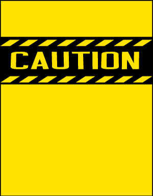 0012 Caution Sign