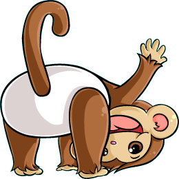 0117 Peek-A-Boo Monkey